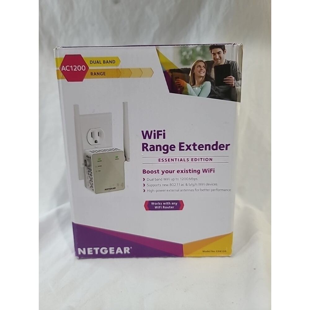 NETGEAR EX6120-100NAS AC1200 Dual Band WiFi Range Extender